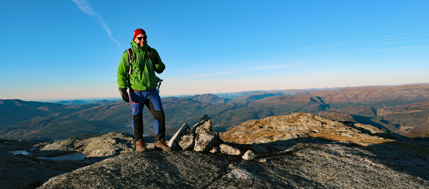 Jarlandsfjellet (1054 moh) fra Holmane Samnanger