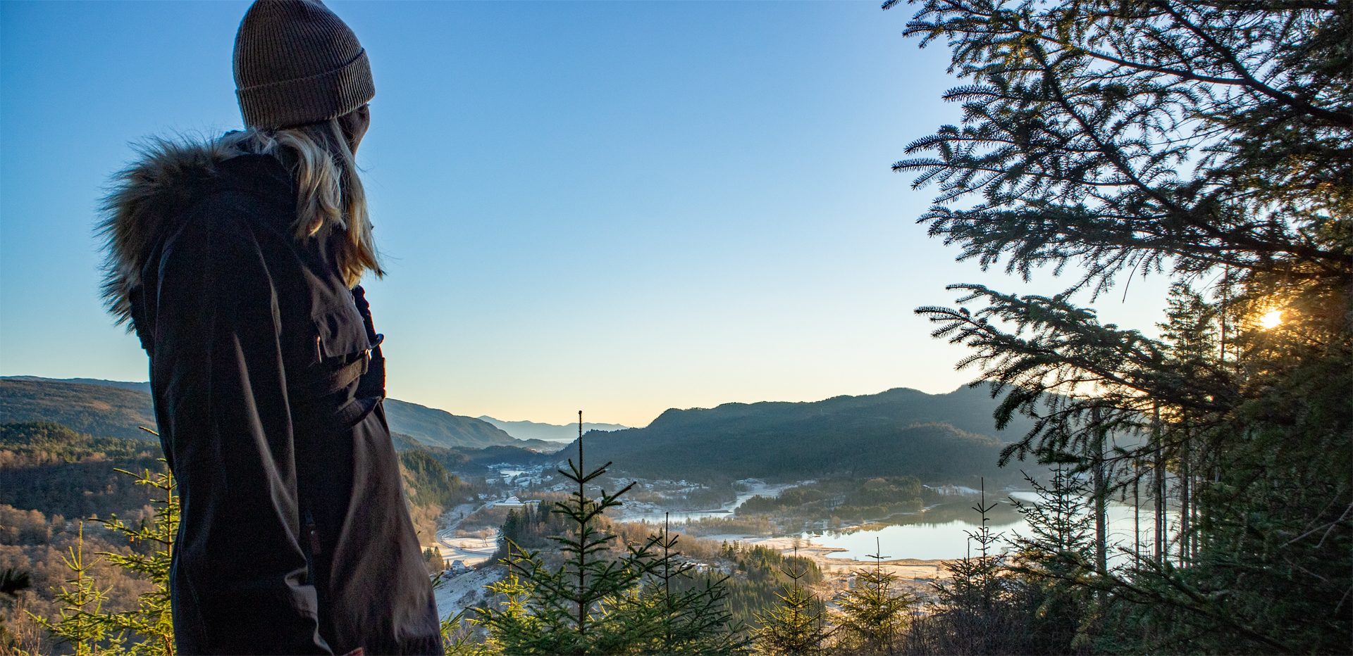 Vandretur fra Kaland til utsiktspunktet over Kalandsvannet