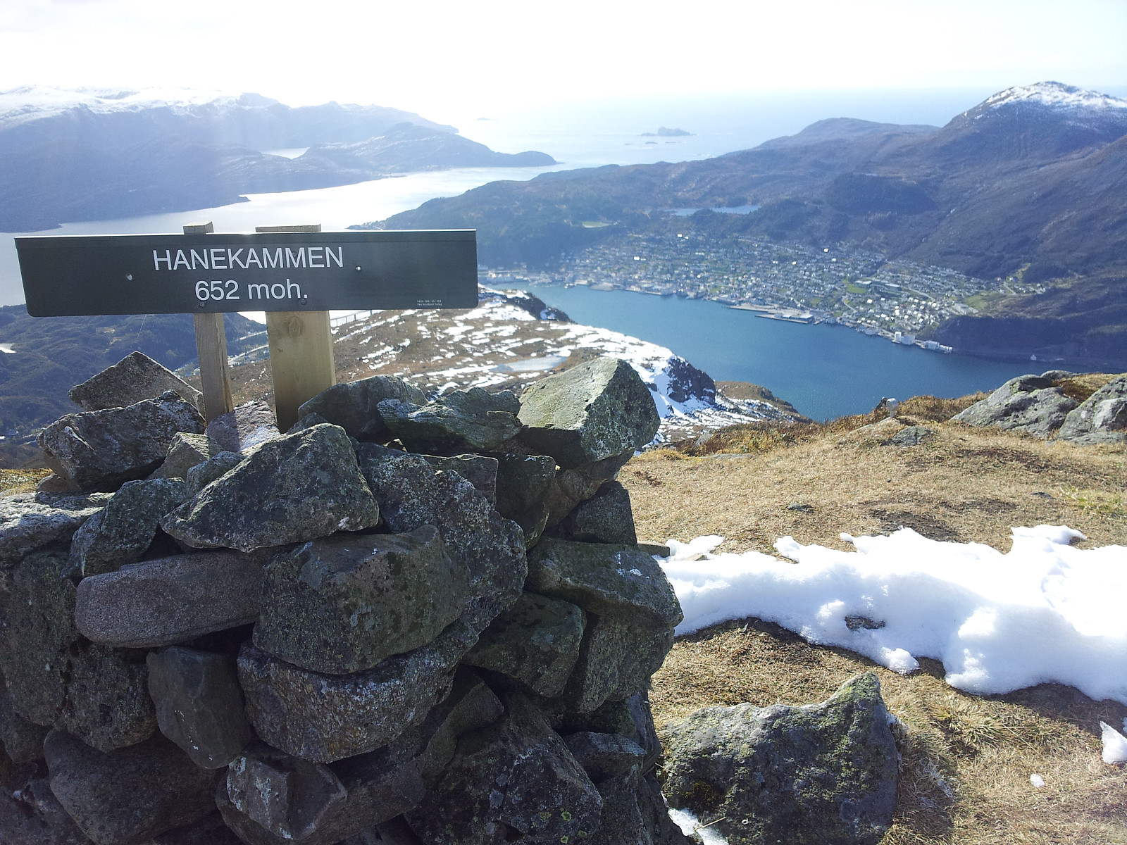 Fjelltur til Hanekammen (652 moh) fra Deknepollen