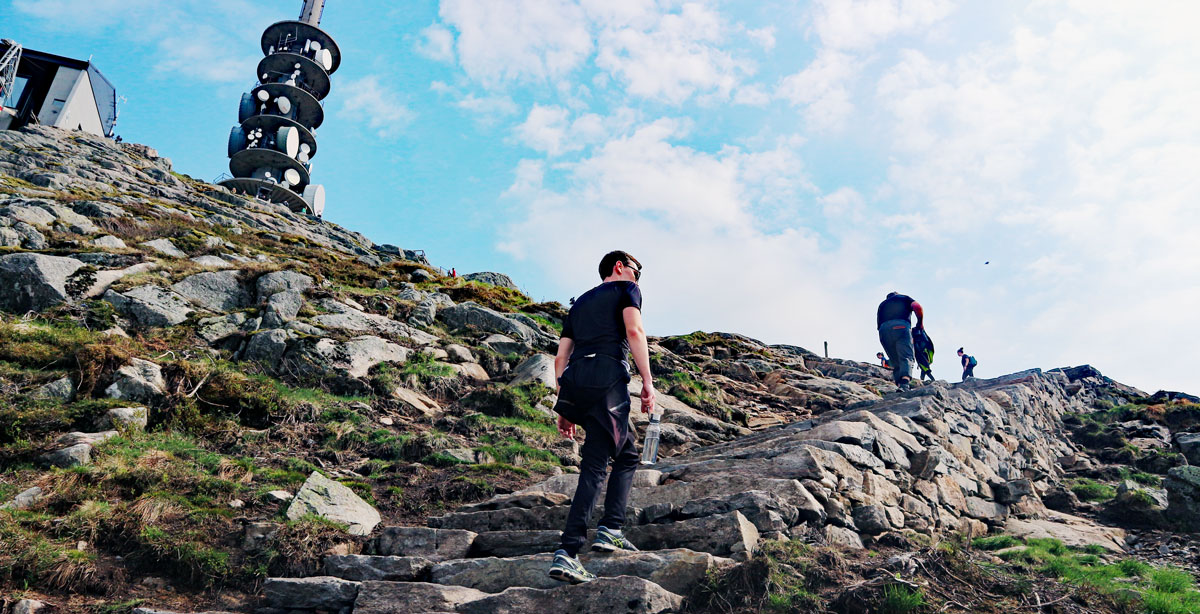 Trappestien Oppstemten til Ulriken (643 moh)