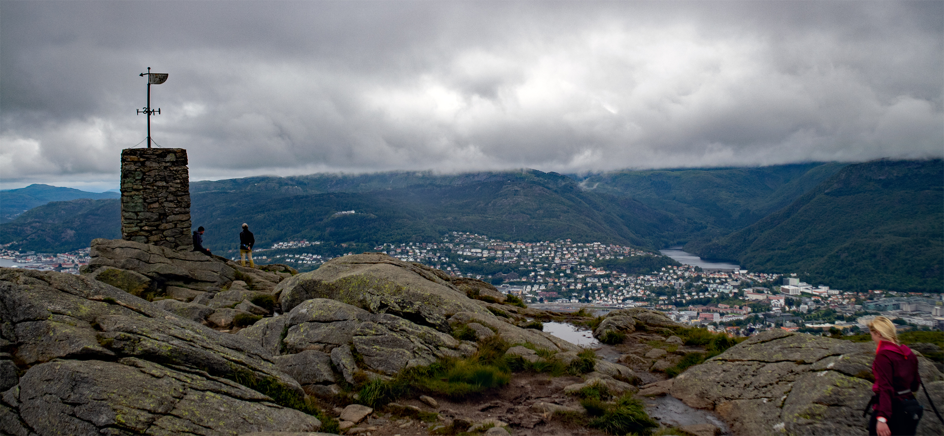 Bratt rute til Løvstakken (477 moh) fra Krohnegården