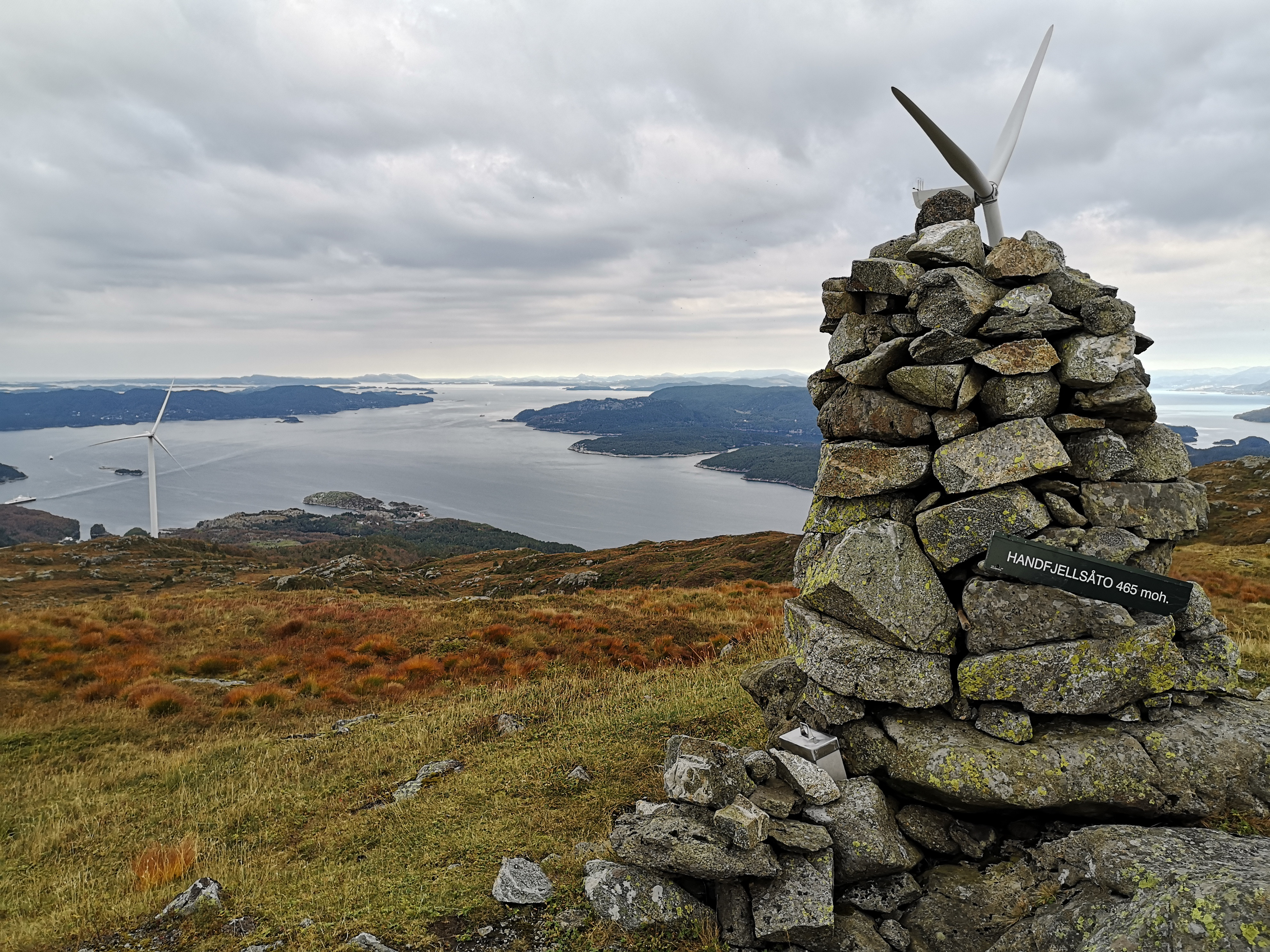 Handfjellsåta (465 moh) fra Hovland