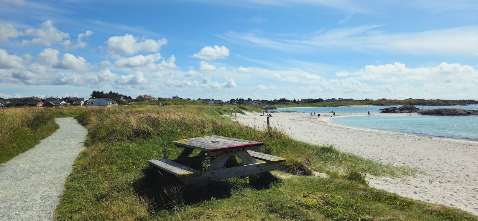 Vandretur langs Åkrasanden på Karmøy