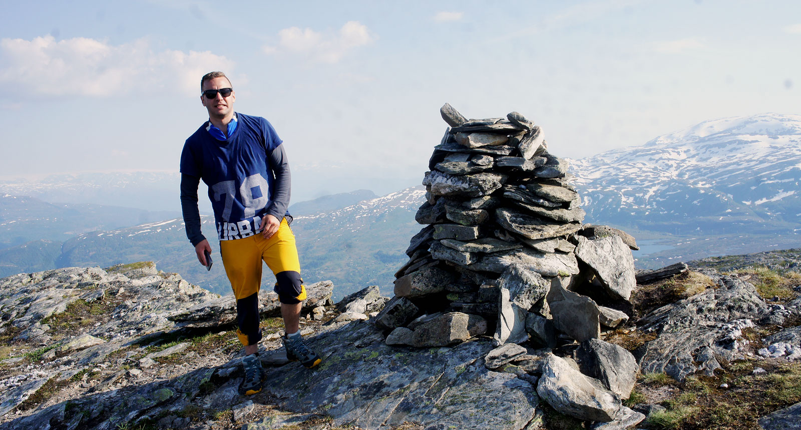 Byrkjefjell (1047 moh) fra Kvamskogen