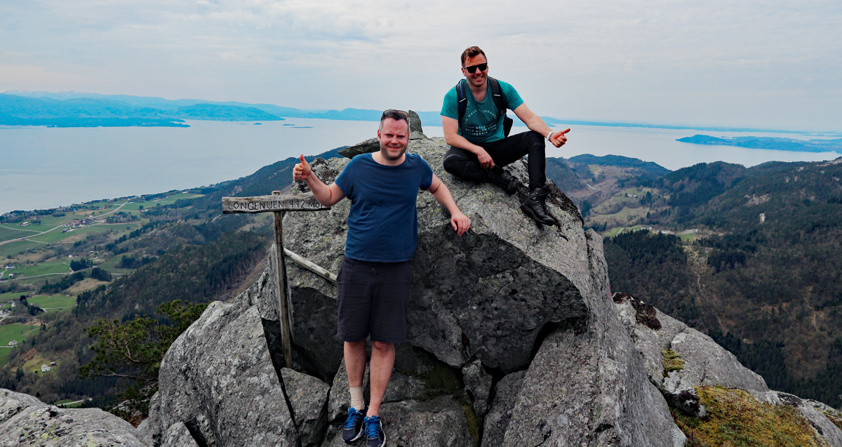 Langenuen (492 moh) fra Strandvik i Fusa